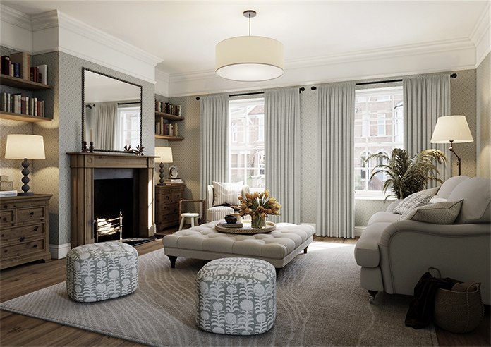 Melrose (Blackout), Silver Rain - Made to Measure Curtains - Image 7